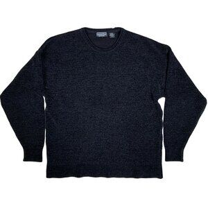 Preswick & Moore Sweater Women’s Large Wool Blend Black Pullover